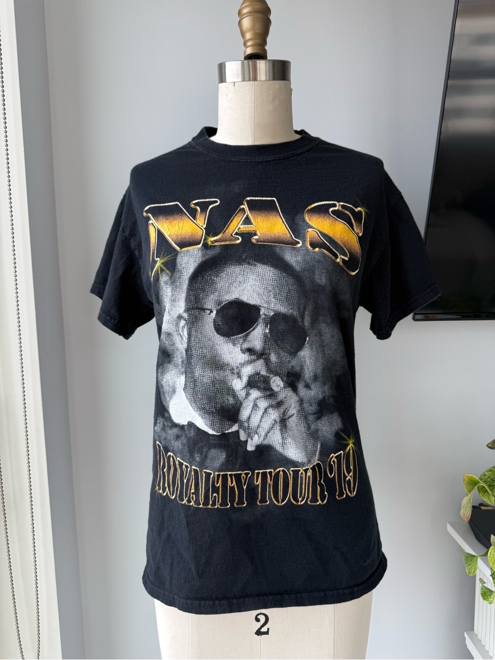 NAS Royalty Tour '19 Black Graphic Concert Tee